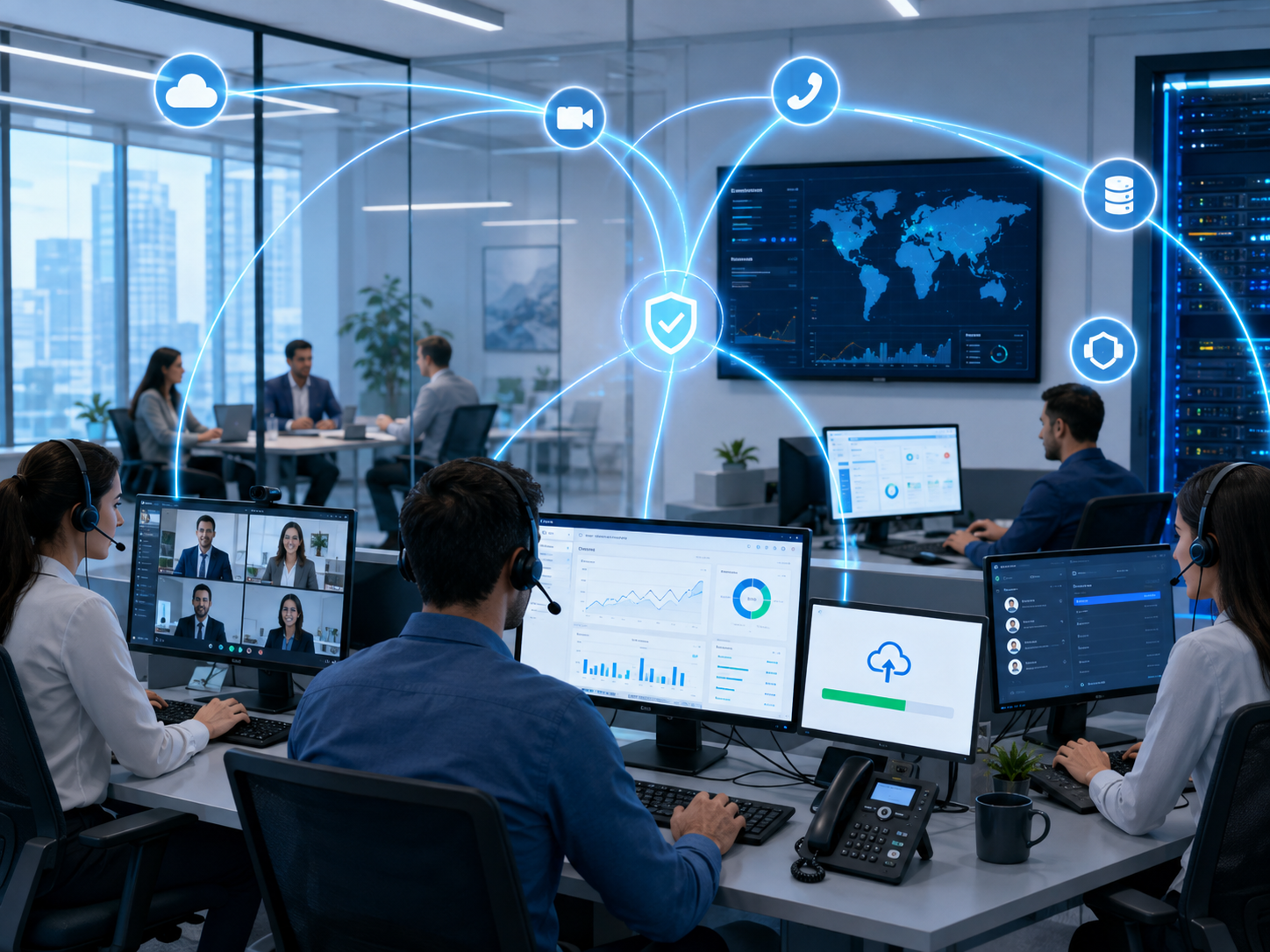 Hệ thống doanh nghiệp sử dụng cloud, video conference, VoIP và các ứng dụng yêu cầu kết nối ổn định